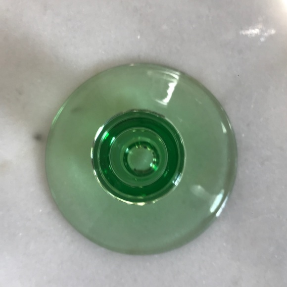 Antique Heisey ‘MOONGLEAM’ Glass Taper Candlestick Holder - Picture 11 of 14